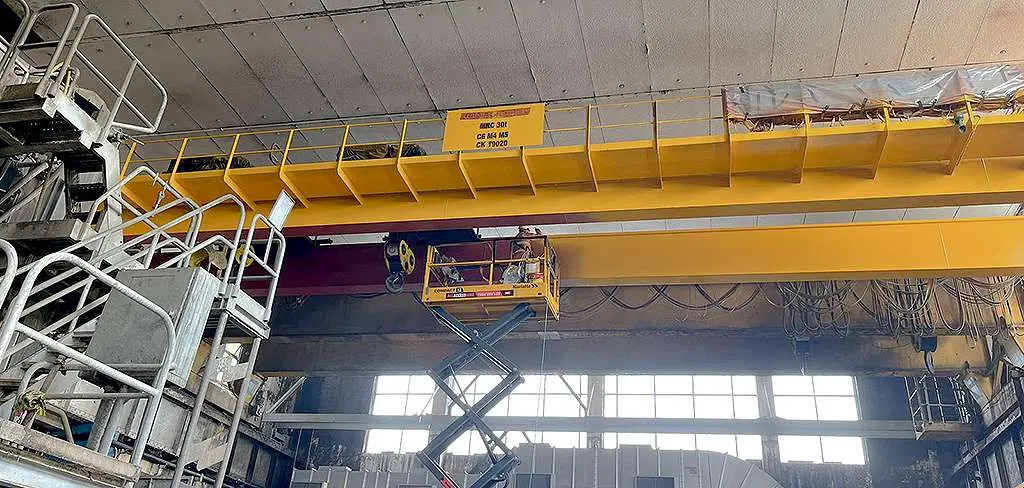 Application of NanoPrep on rusted crane