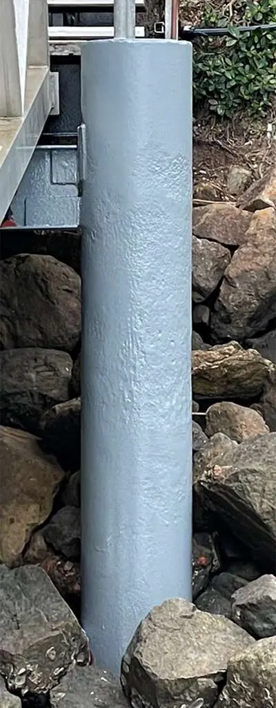 Belzona 5831 applied to pier pylon