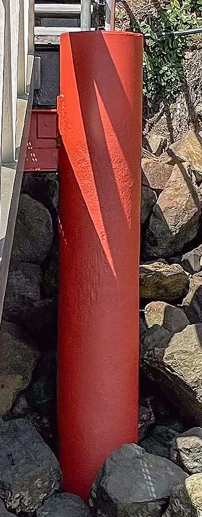 NanoPrep Coating on pier pylon