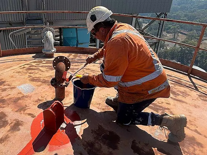 NanoPrep being applied by roller