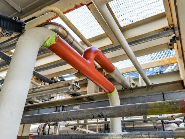 Pipework corrosion protected with NanoPrep without blasting