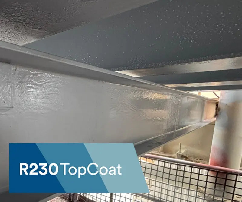 R230 TopCoat applied to structural steel beams