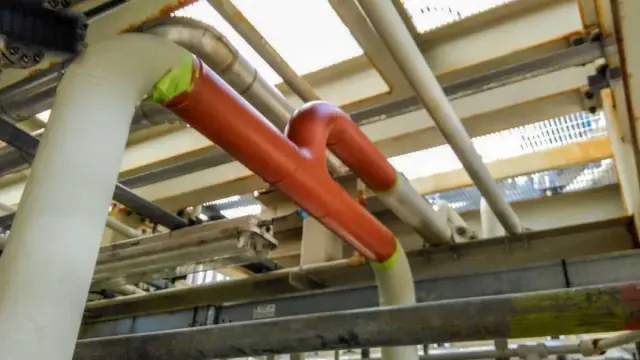 Corroded offshore pipework coated with NanoPrep
